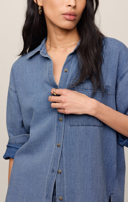 The Perfect Twill Button Up