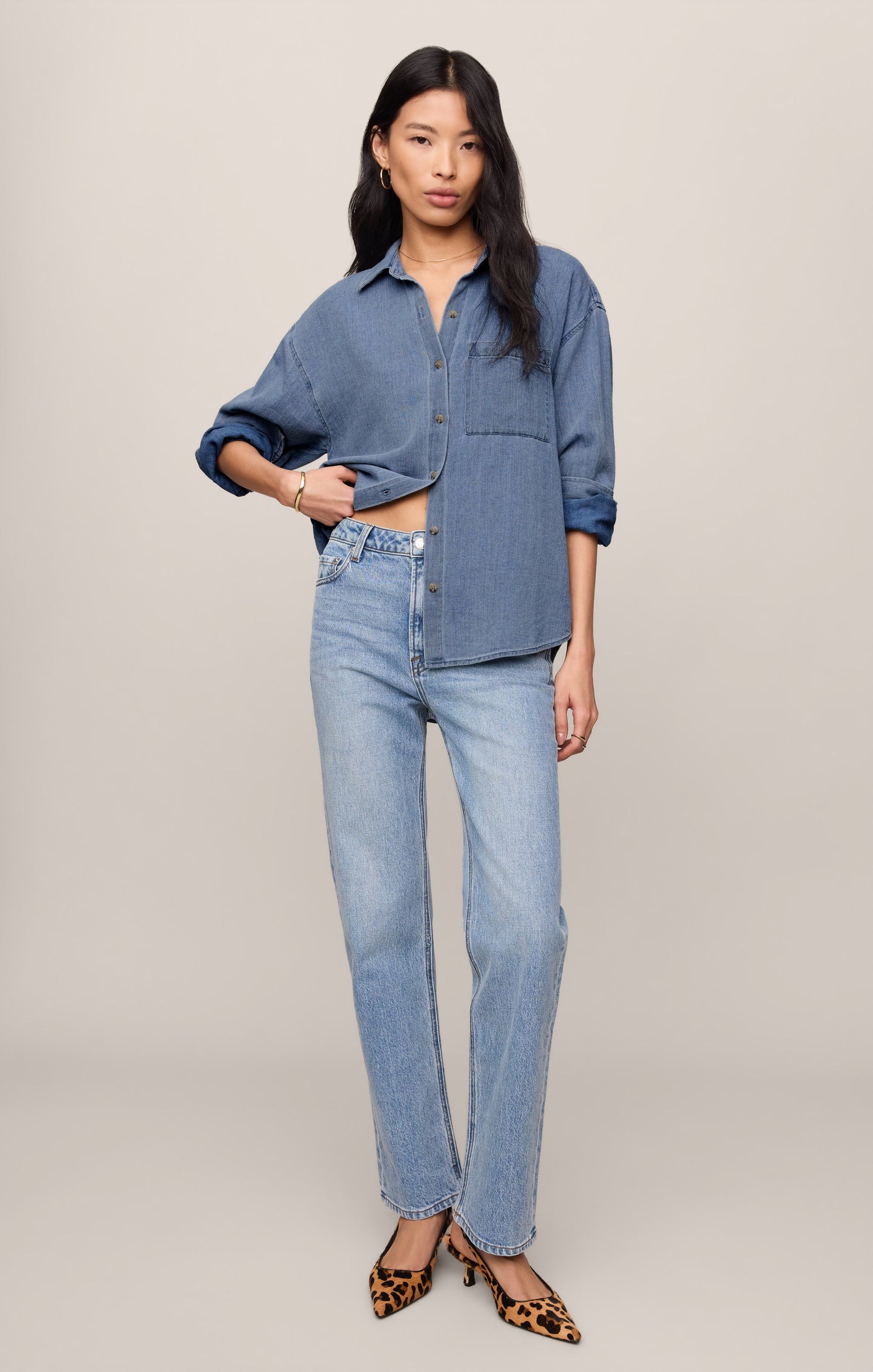 The Perfect Twill Button Up