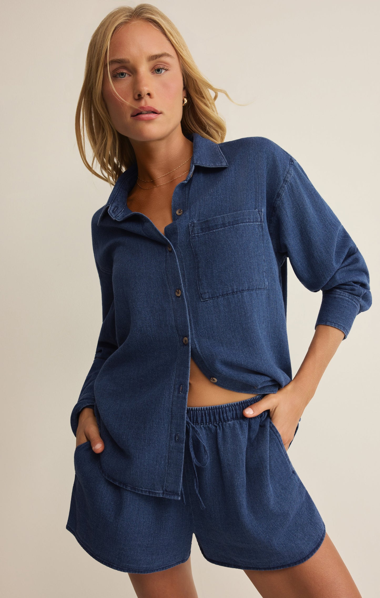 The Perfect Twill Button Up