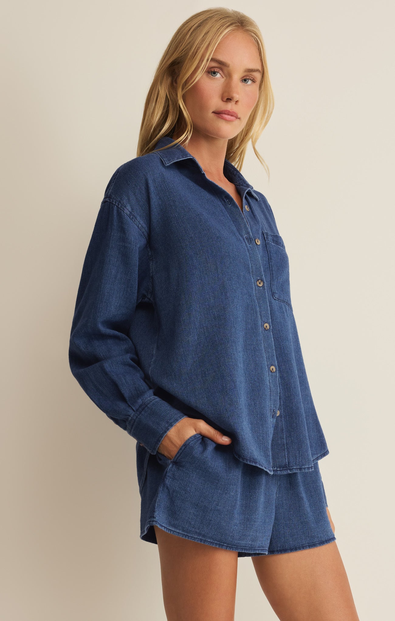 The Perfect Twill Button Up