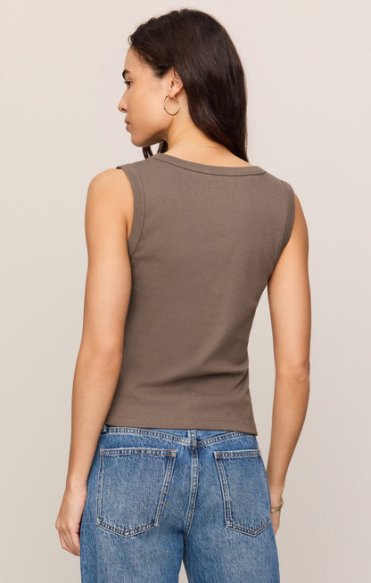 Ellie Rib V-Neck Tank