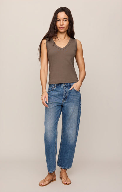 Ellie Rib V-Neck Tank