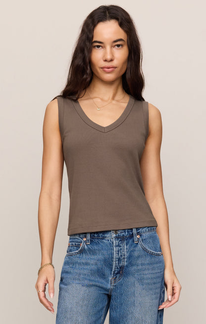 Ellie Rib V-Neck Tank