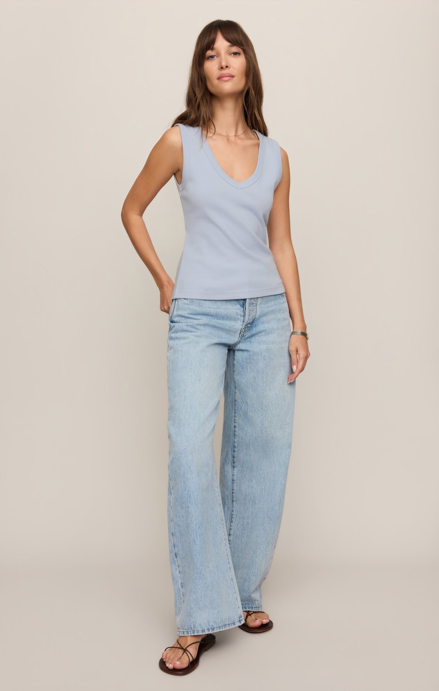 Ellie Rib V-Neck Tank