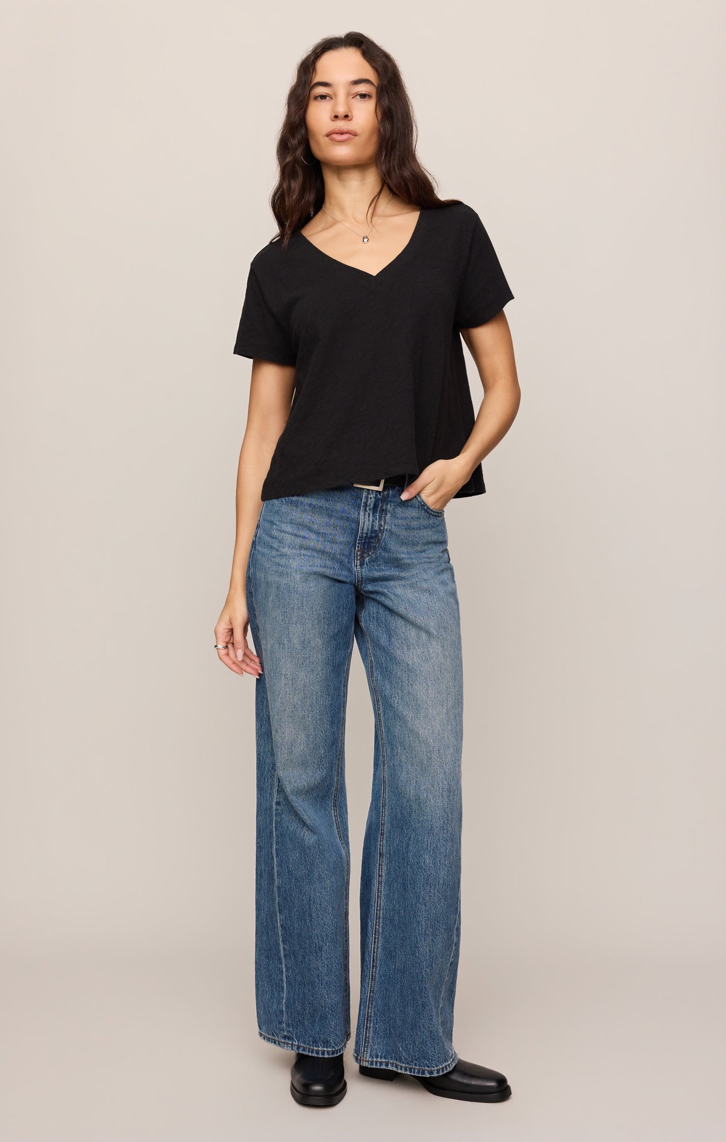 Nomad Slub V-Neck Tee