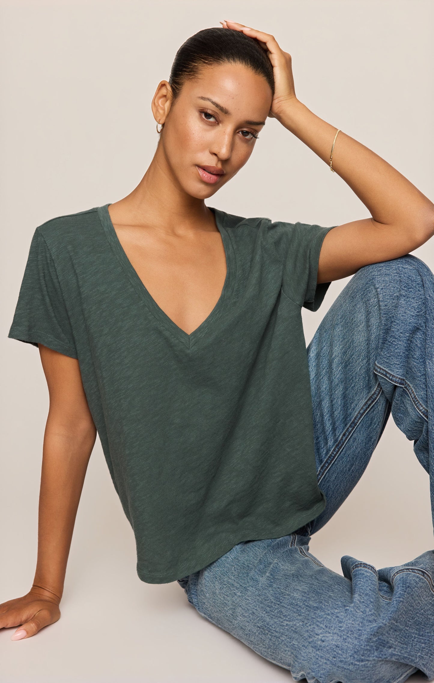 Nomad Slub V-Neck Tee