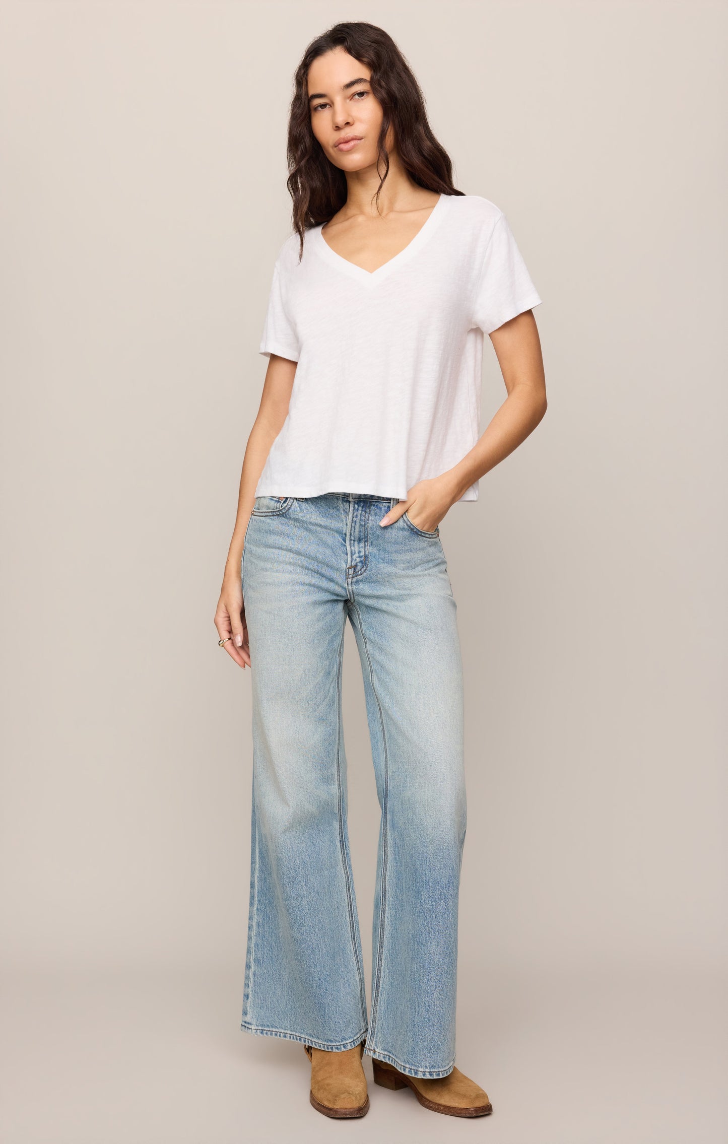 Nomad Slub V-Neck Tee