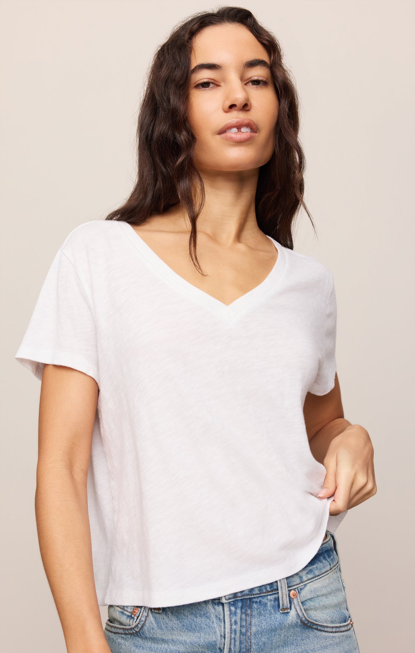Nomad Slub V-Neck Tee