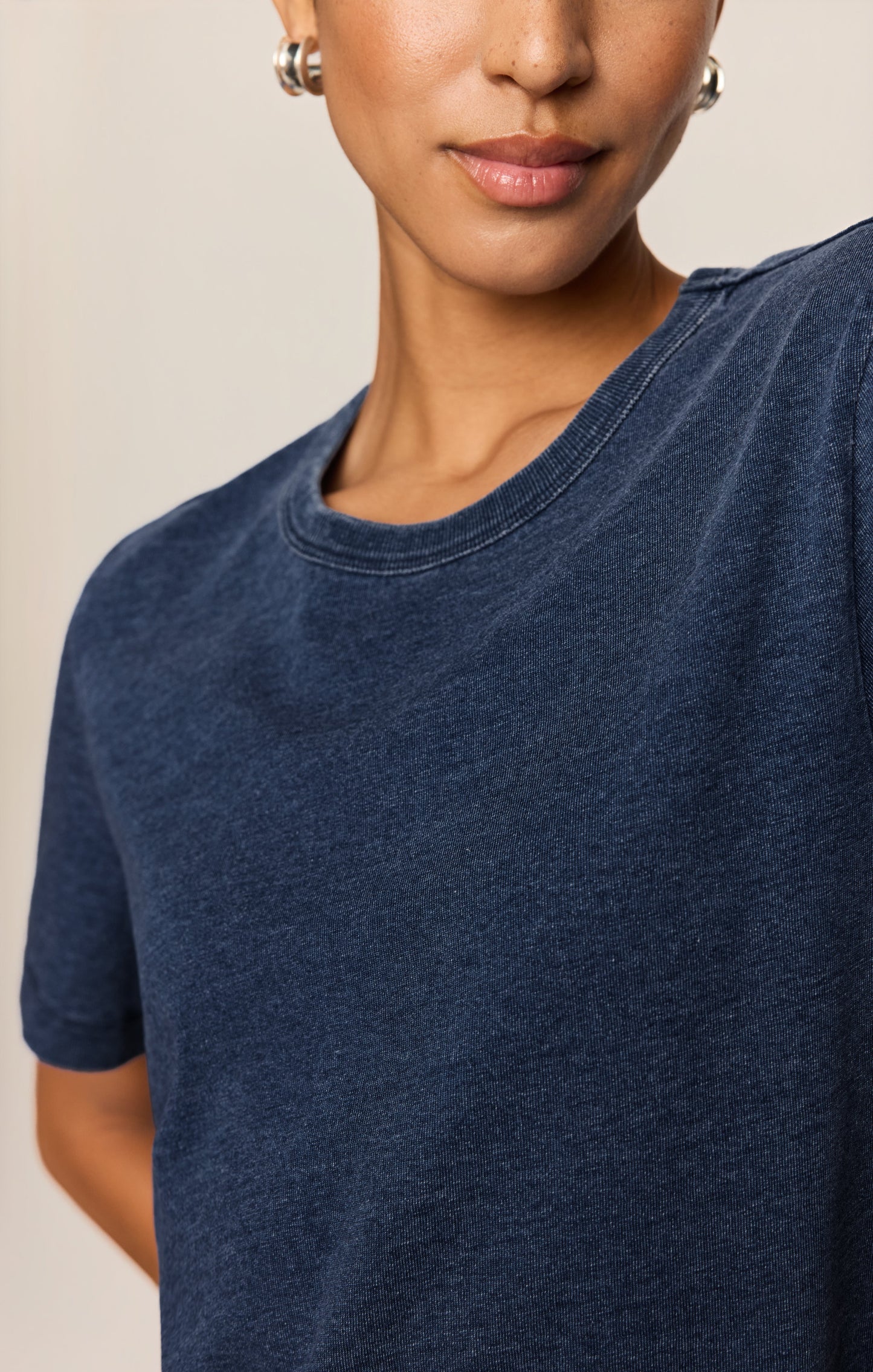 Stellan Jersey Denim Tee