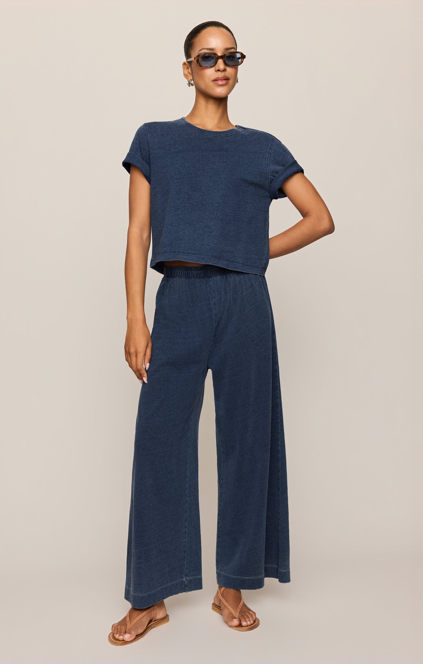 Stellan Jersey Denim Tee