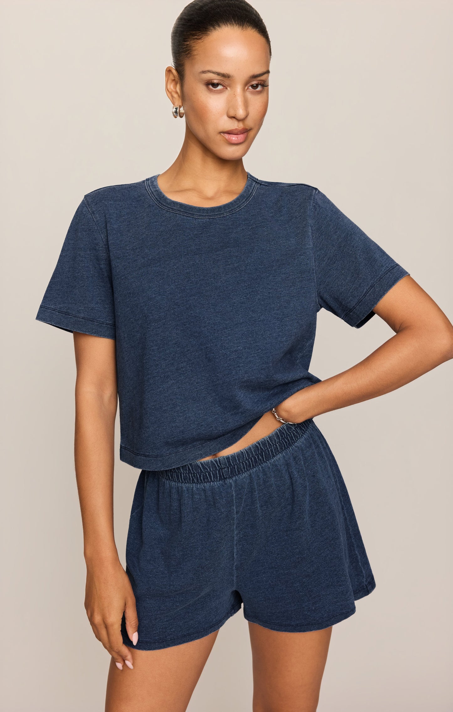 Stellan Jersey Denim Tee