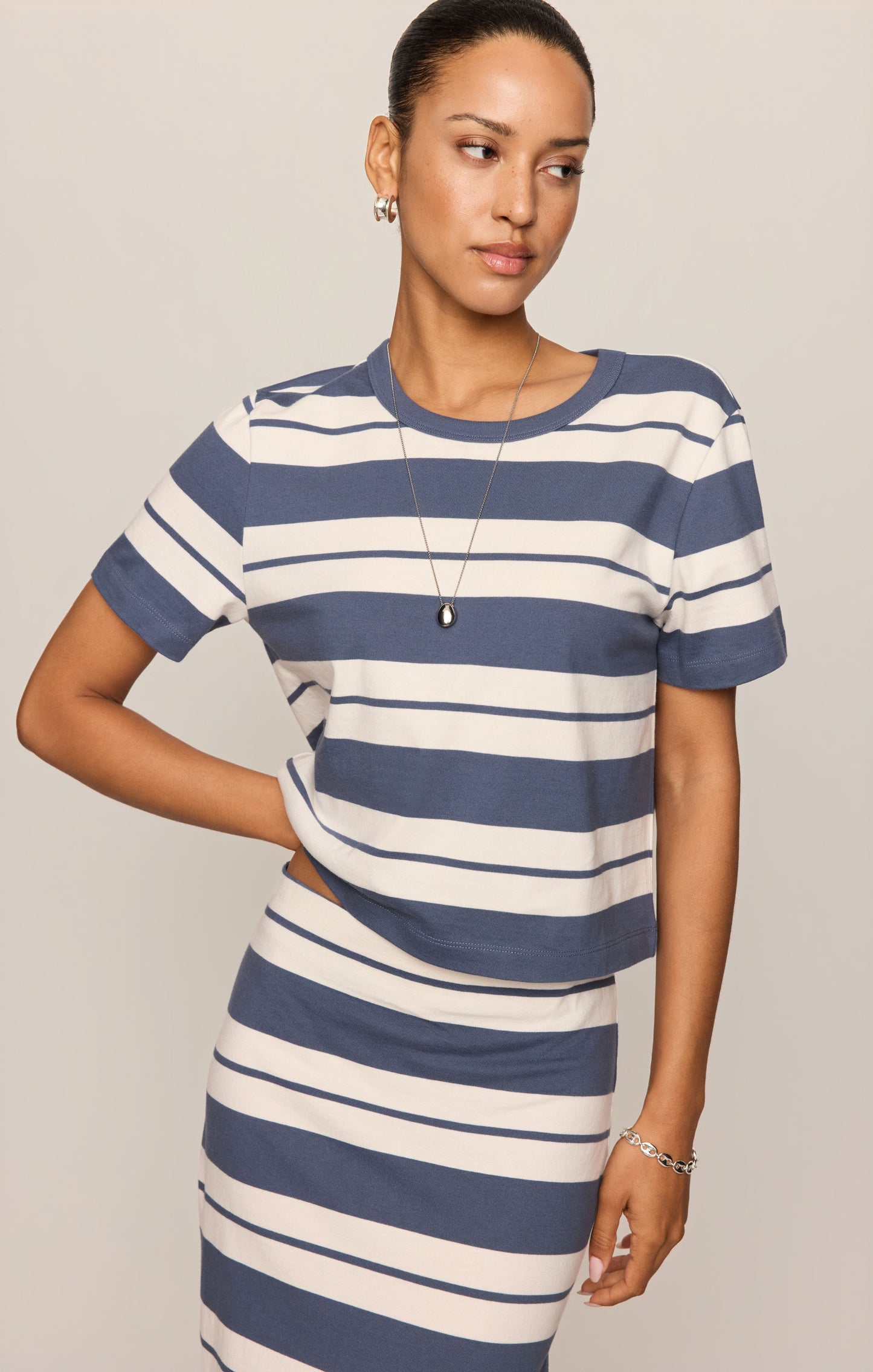 Stellan Striped Jersey Tee