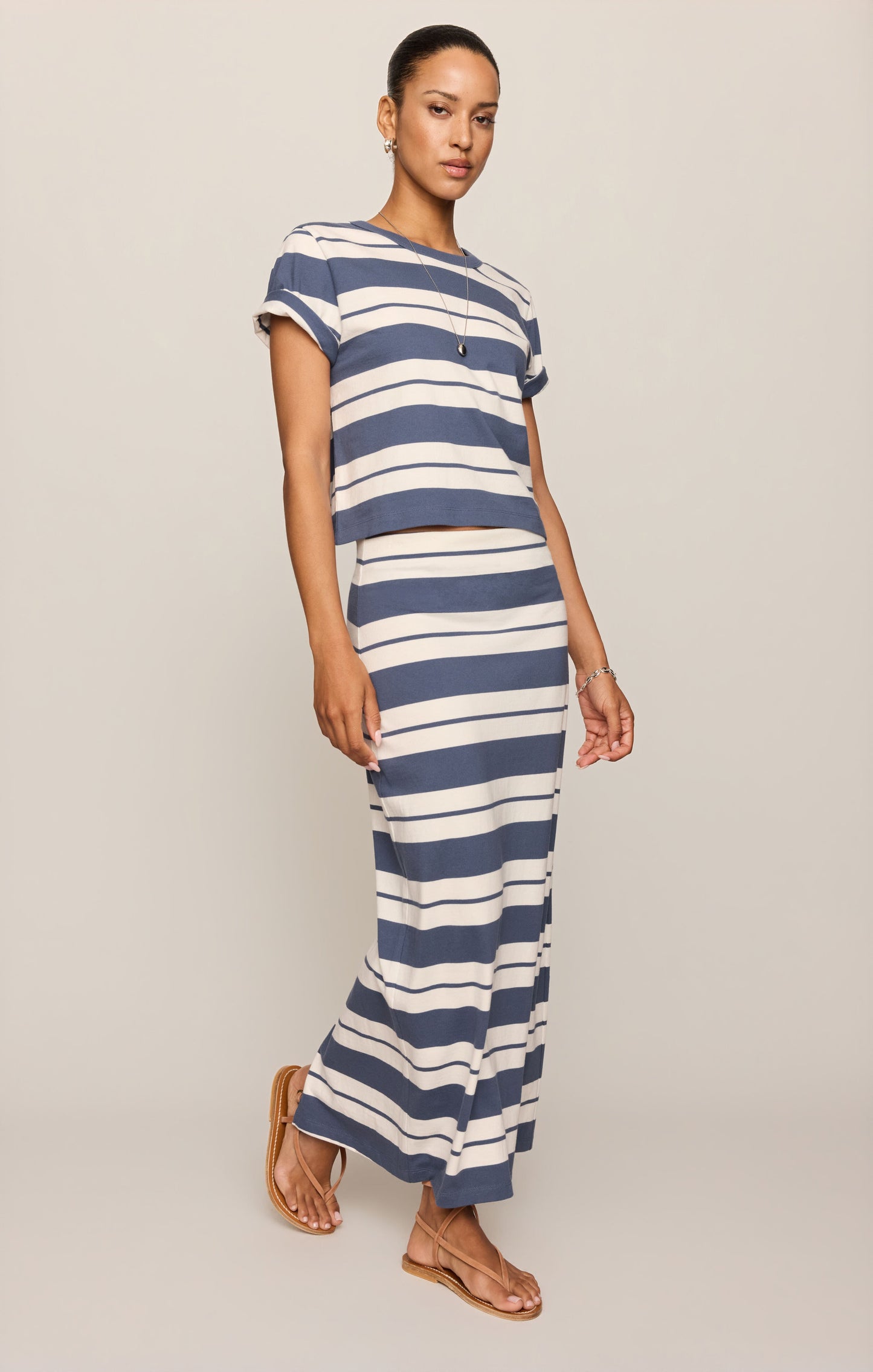 Stellan Striped Jersey Tee