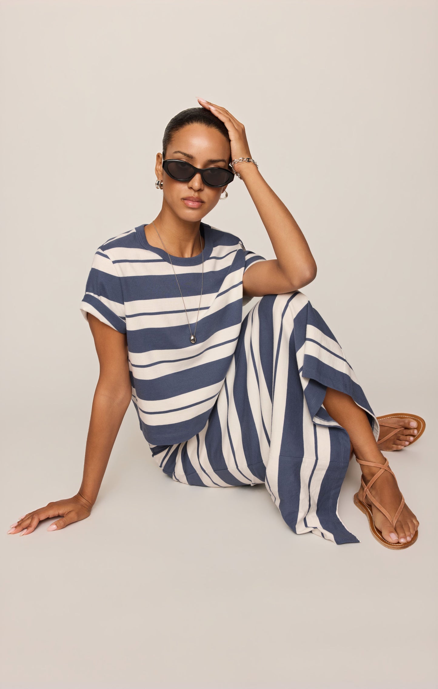 Stellan Striped Jersey Tee