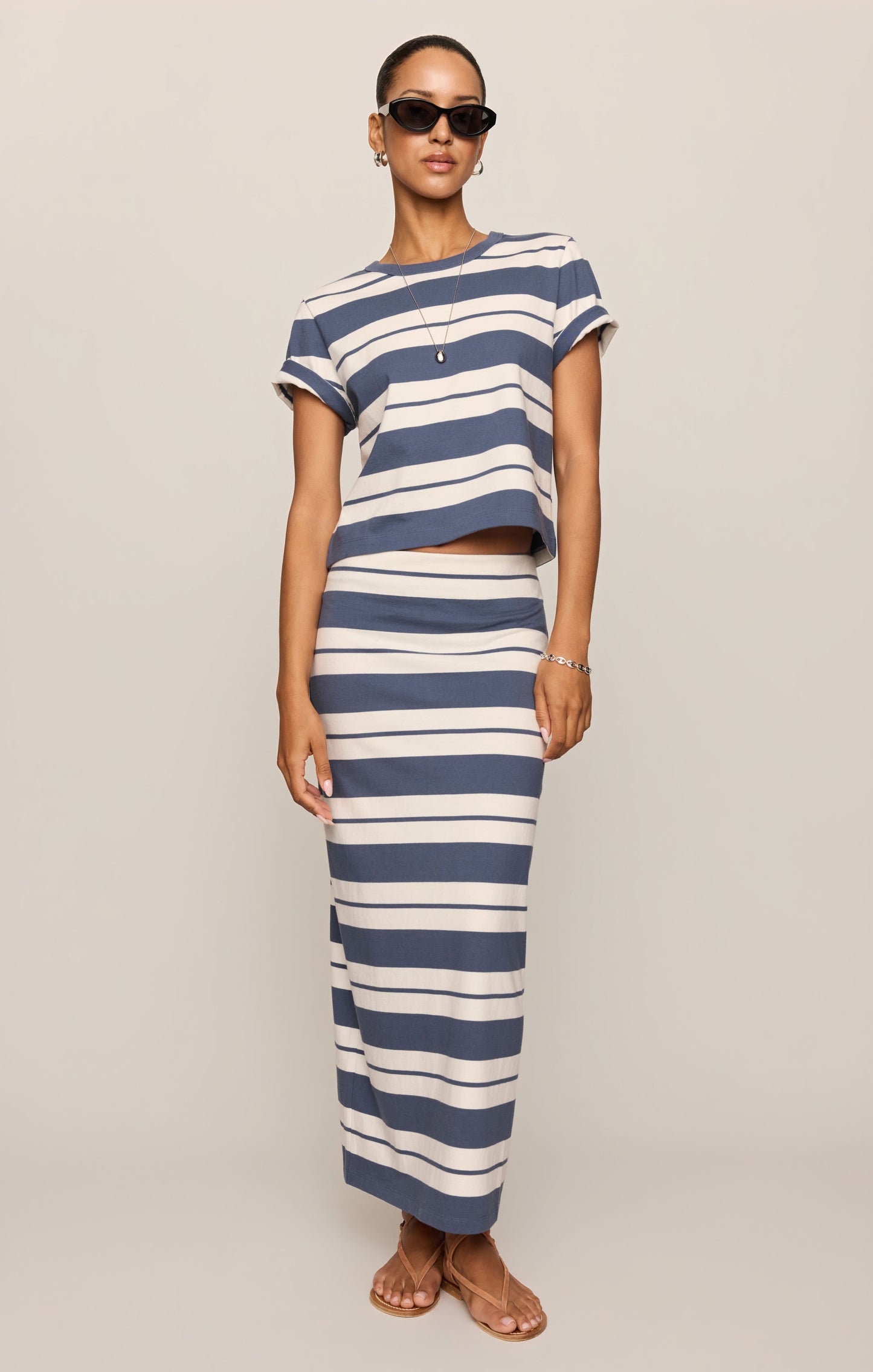 Stellan Striped Jersey Tee
