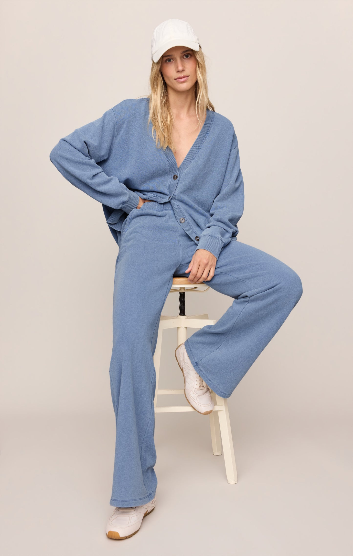 Dazed End Knit Denim Cardigan