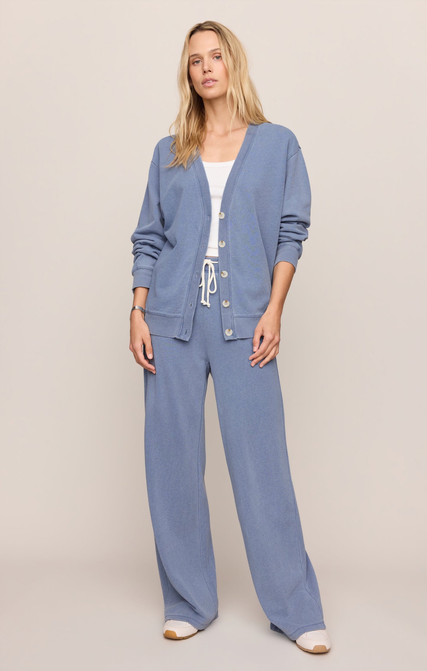 Dazed End Knit Denim Cardigan