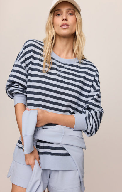 Everyday French Terry Striped Crew