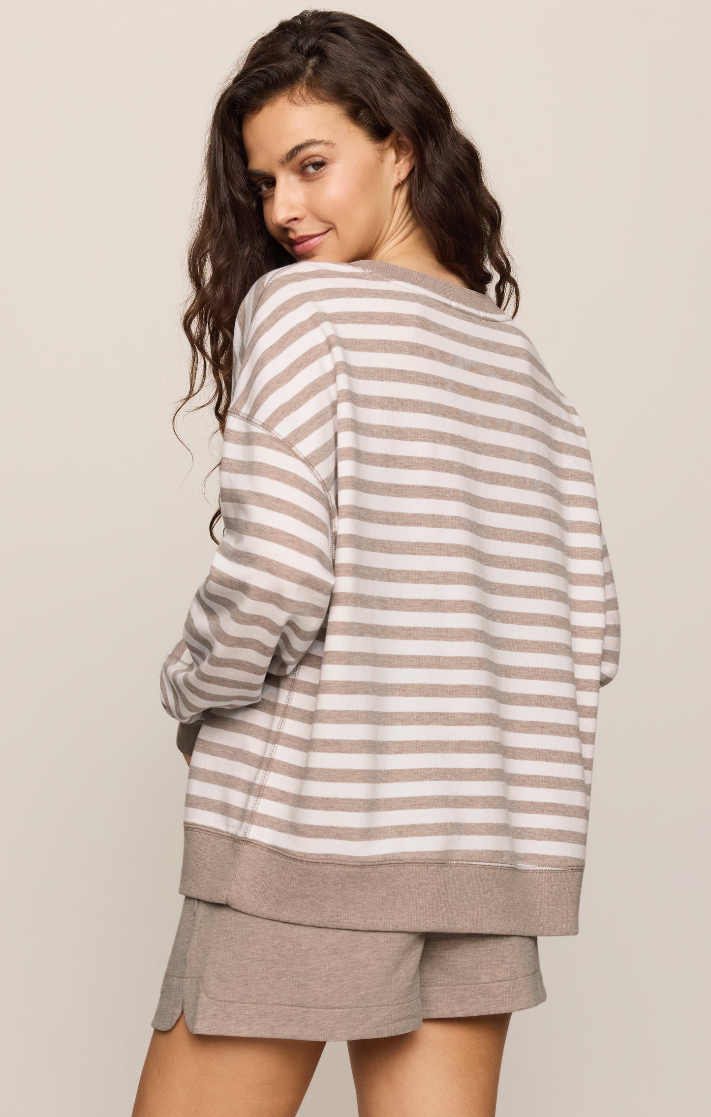 Everyday French Terry Striped Crew