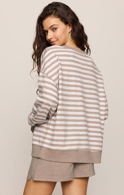 Everyday French Terry Striped Crew