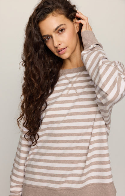Everyday French Terry Striped Crew