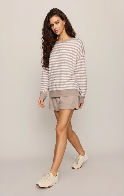 Everyday French Terry Striped Crew