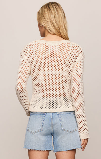 Cala Crochet Sweater Top