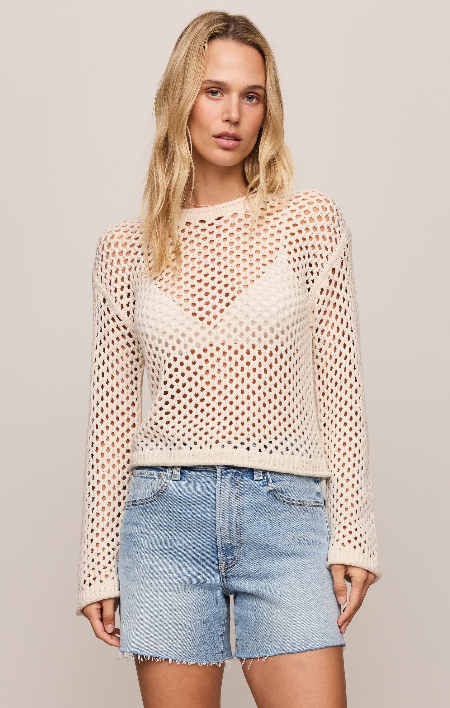 Cala Crochet Sweater Top