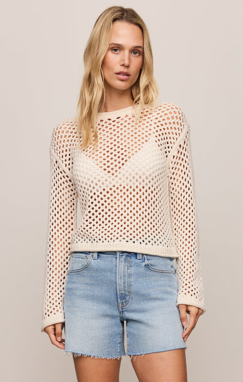 Cala Crochet Sweater Top