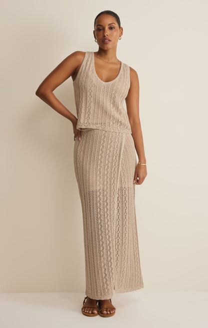 Glimmer Pointelle Tank