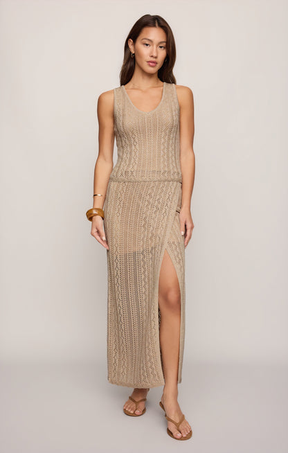 Glimmer Pointelle Tank