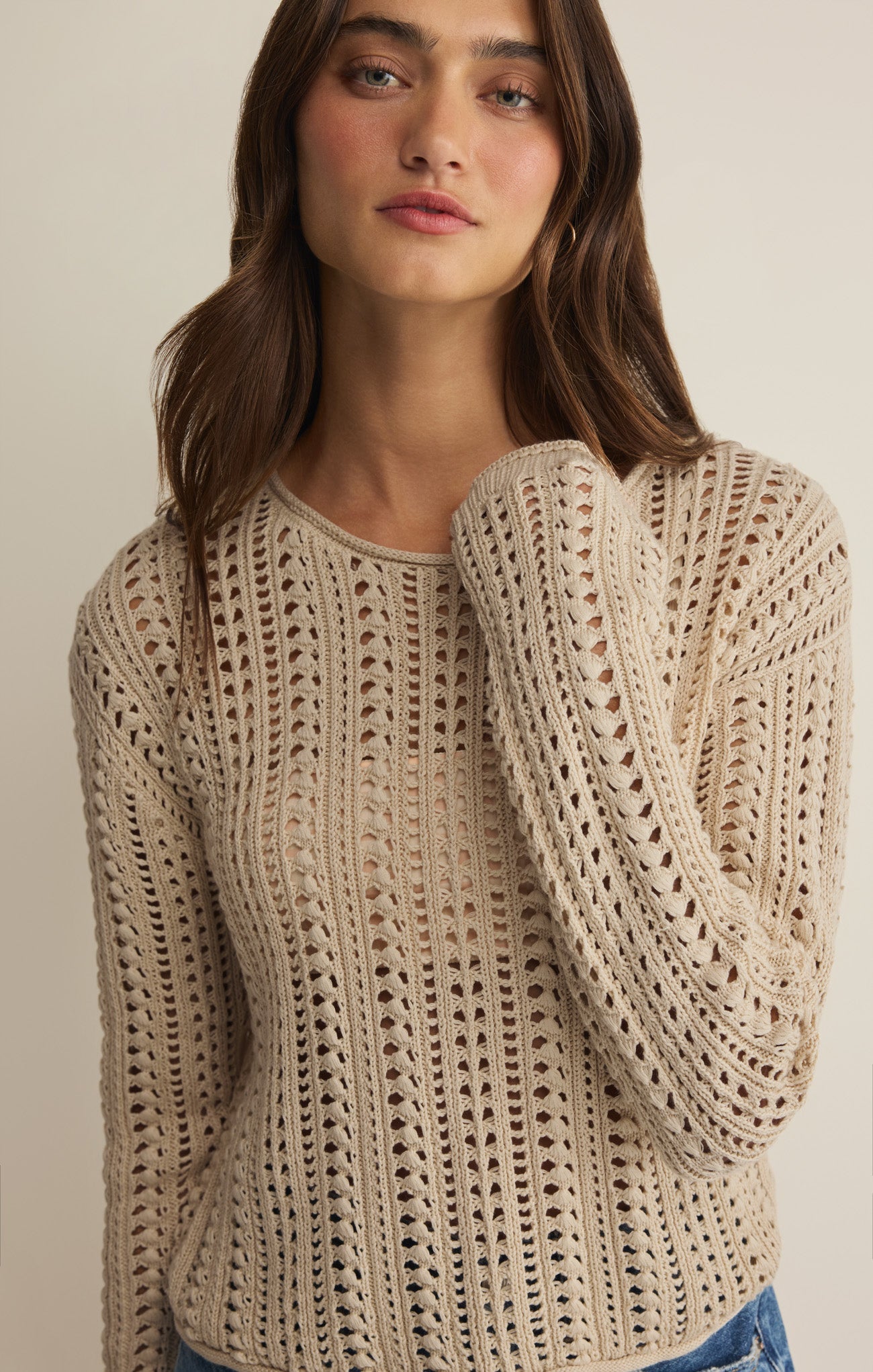 Upland Crochet Sweater Top
