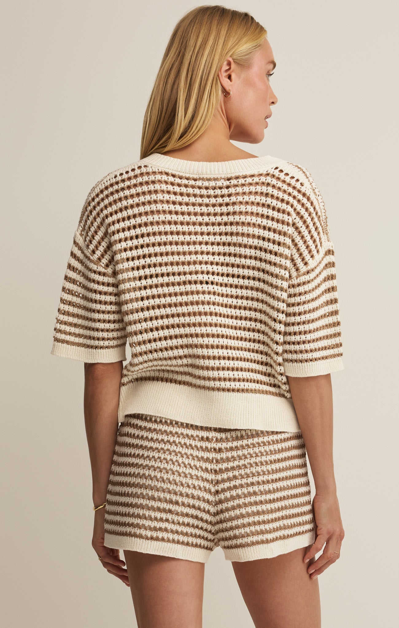 Kylo Striped Crochet Sweater