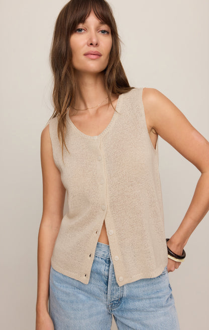 Syd Linen Knit Tank Vest