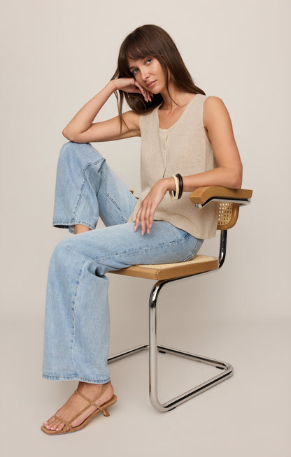 Syd Linen Knit Tank Vest