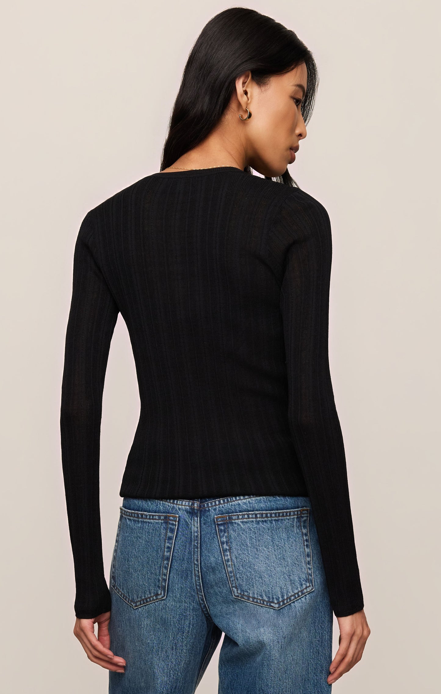 Rowena Fine Knit Henley