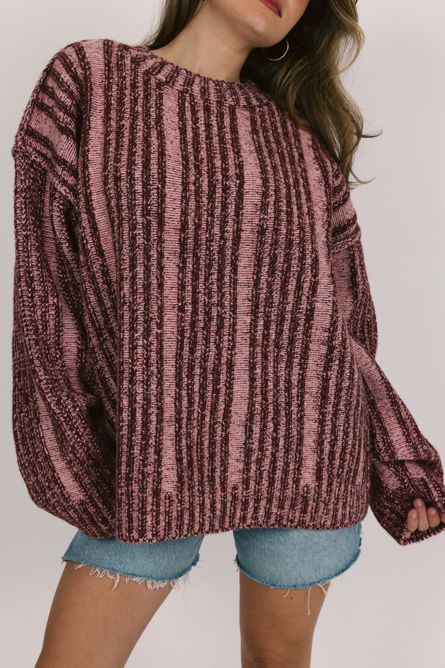 Frosted Morning Sweater in Burgundy