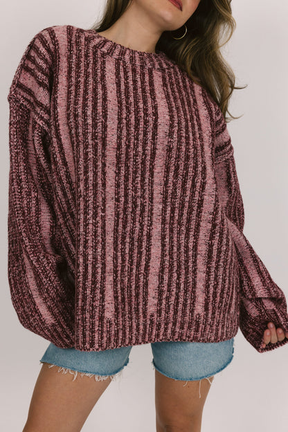 Frosted Morning Sweater in Burgundy