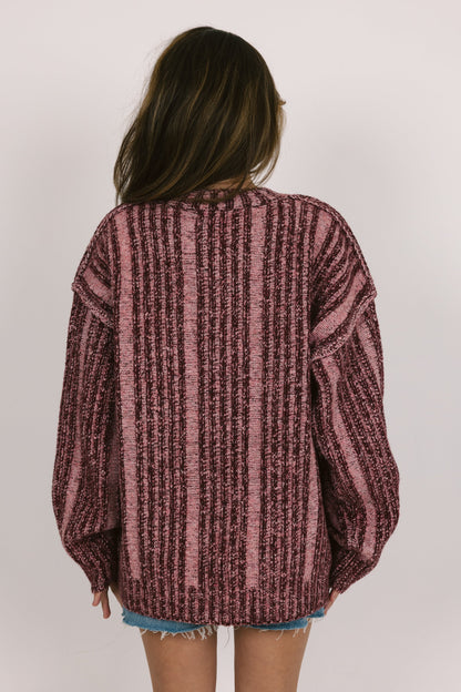 Frosted Morning Sweater in Burgundy