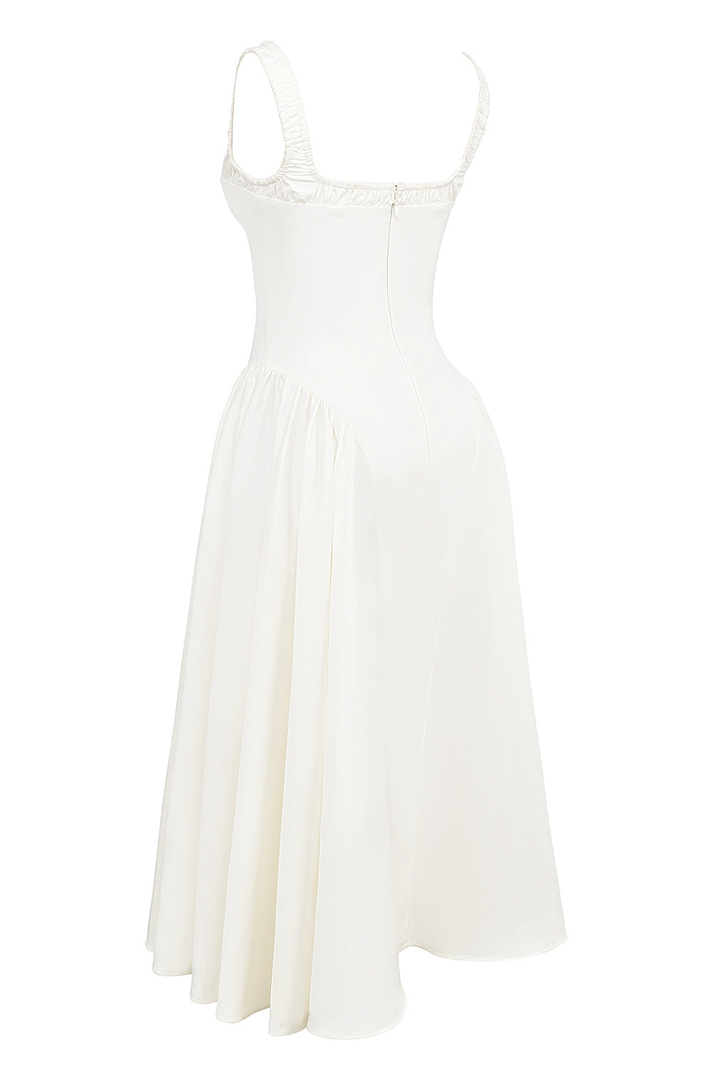 white cotton midi sundress