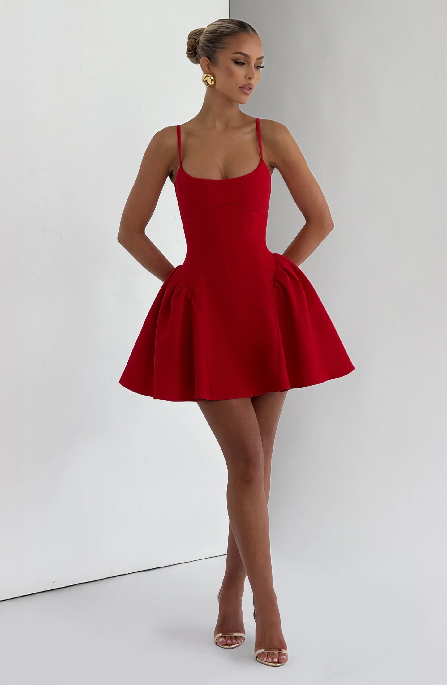 Kiah Mini Dress - Red