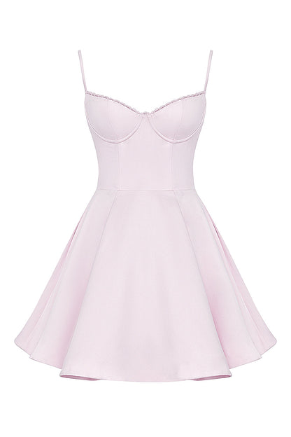 ballerina pink tulle mini dress
