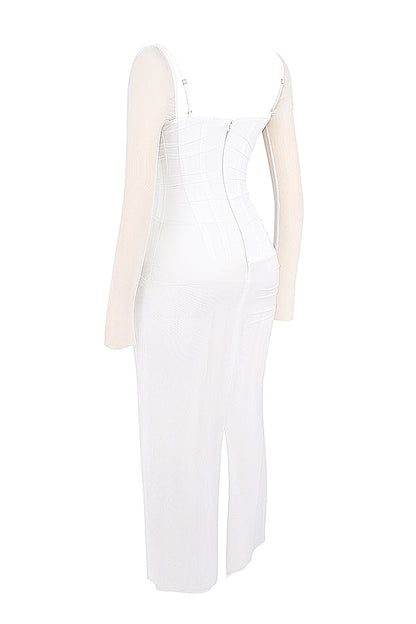 white maxi dress