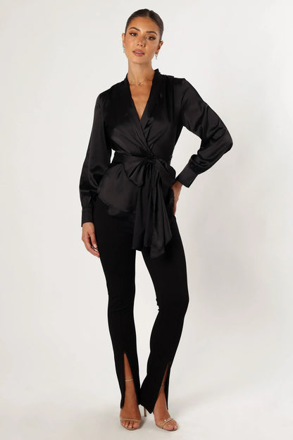 Aydin Wrap Top - Black