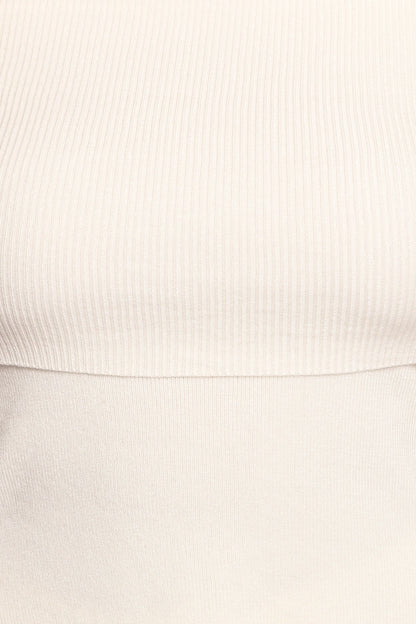 Mavis Off Shoulder Knit Top - Cream