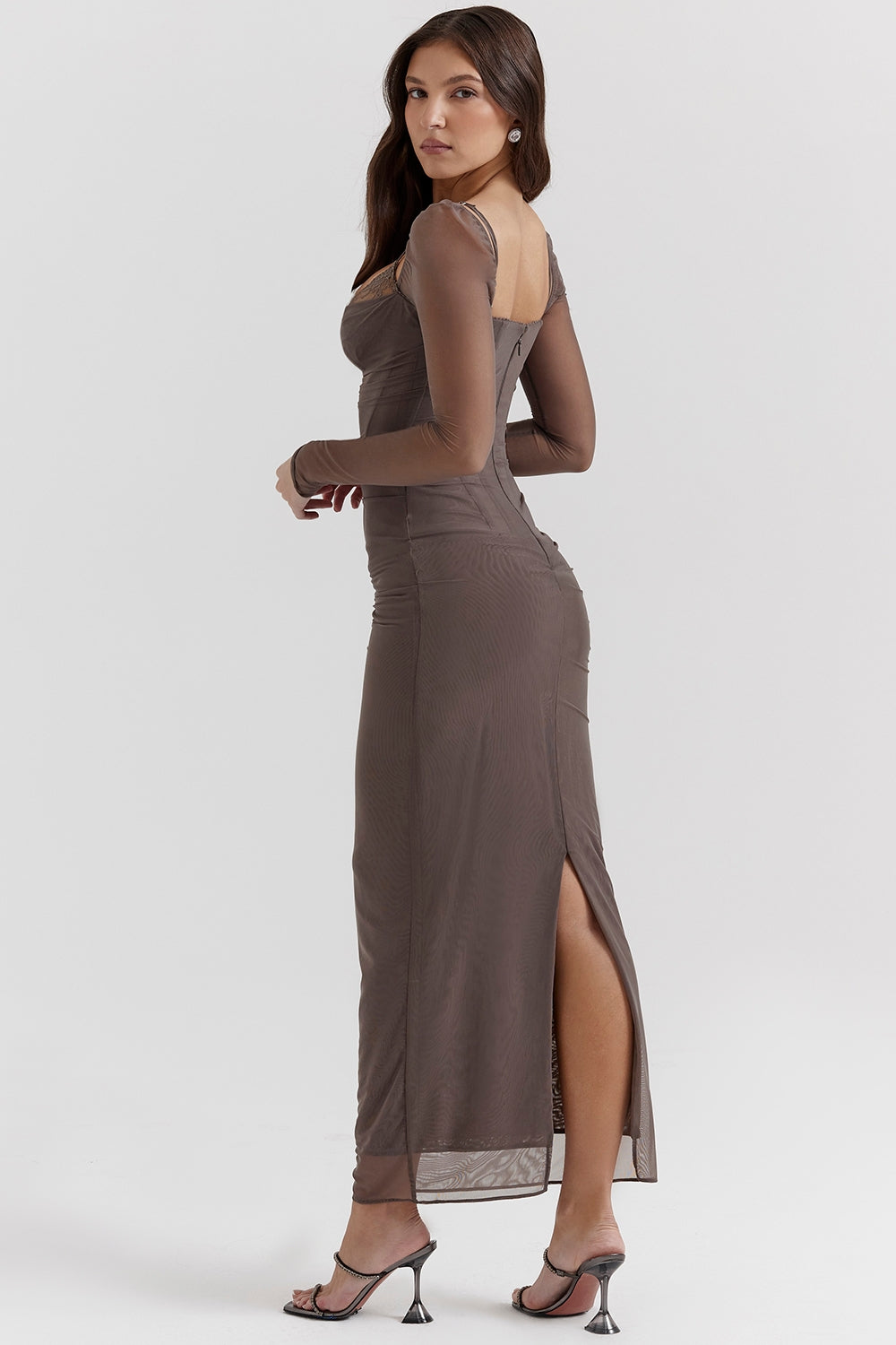 smoke maxi dress