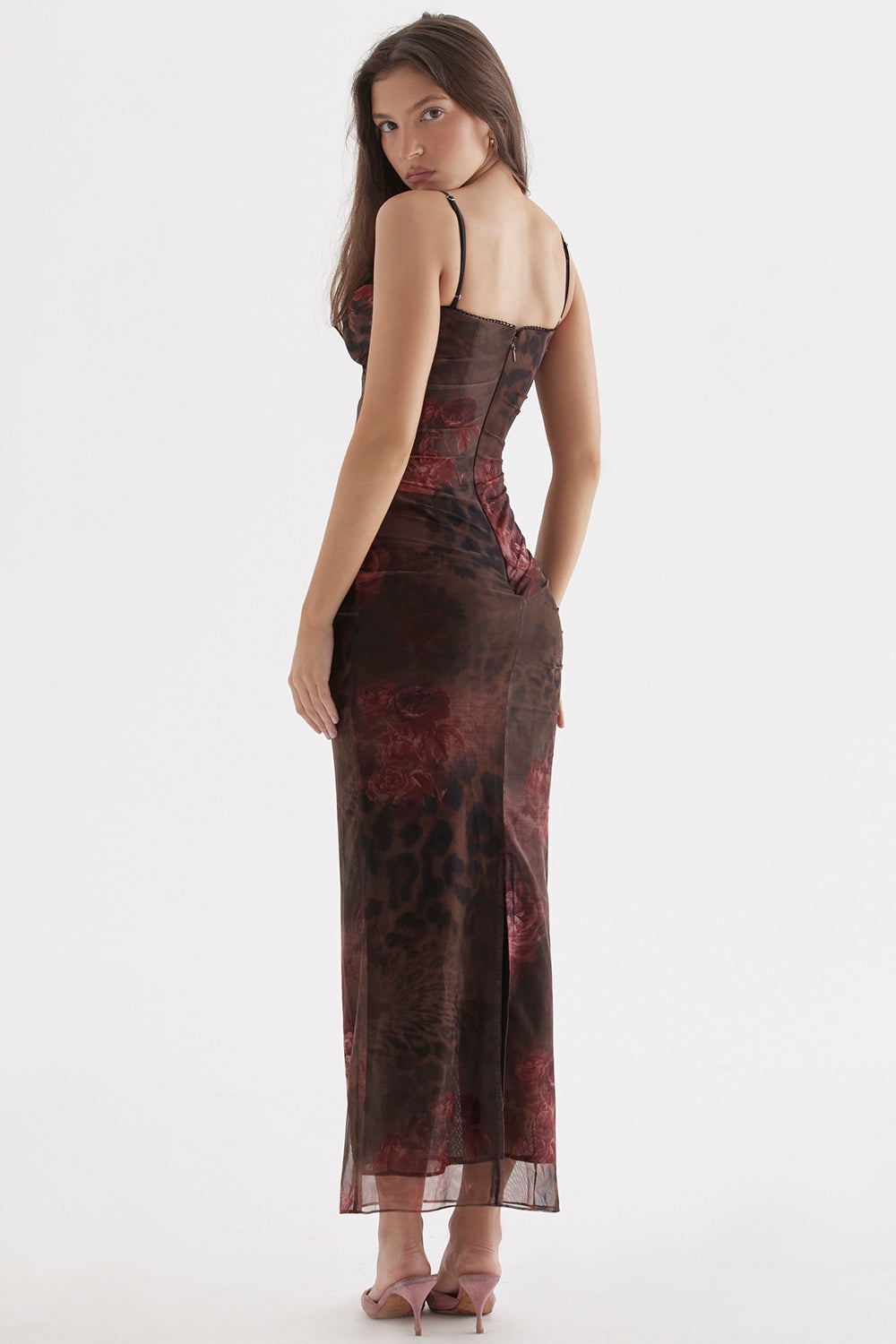 printed maxi dress