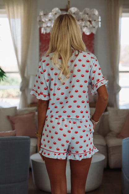 Crab Boil Short and Top Set - Blue and Red