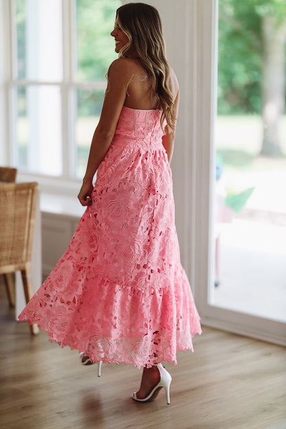 Exceeding Your Expectations Maxi Dress - Pink