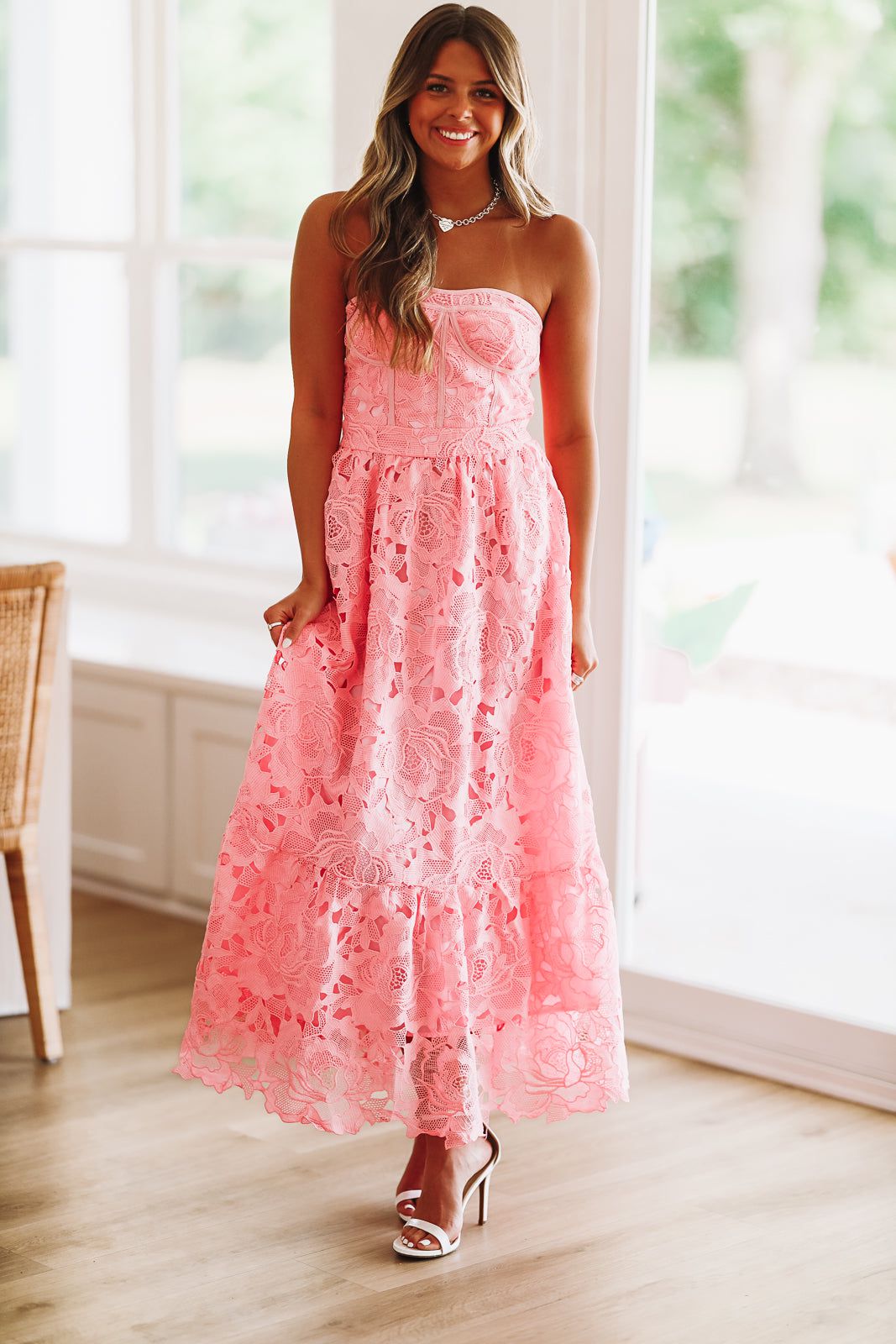 Exceeding Your Expectations Maxi Dress - Pink